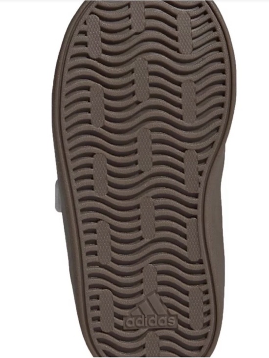 adidas White/Core Black/Gray One VL Court 3.0 Velcro Sneakers - Picture 12 of 16